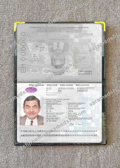 Belgium passport version 2 (2017-present) photo look